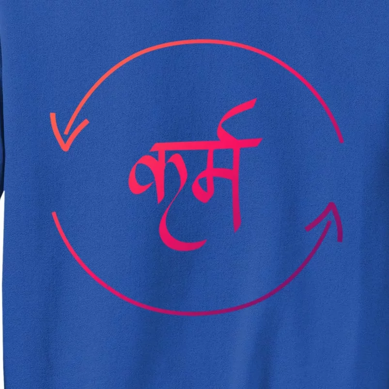 Karma In Hindi Cycle Of Life Spirituality Hindu Dharma Gift Sweatshirt