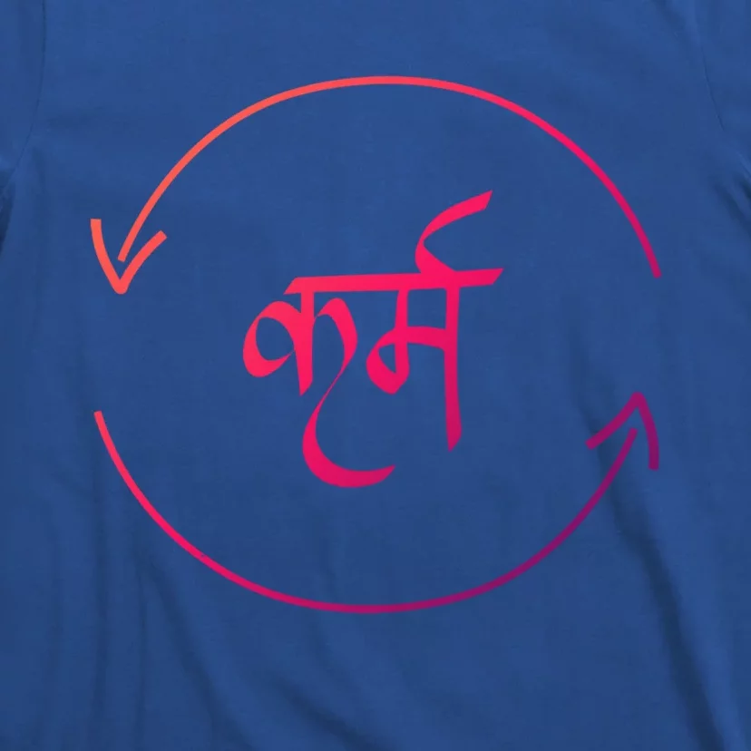 Karma In Hindi Cycle Of Life Spirituality Hindu Dharma Gift T-Shirt