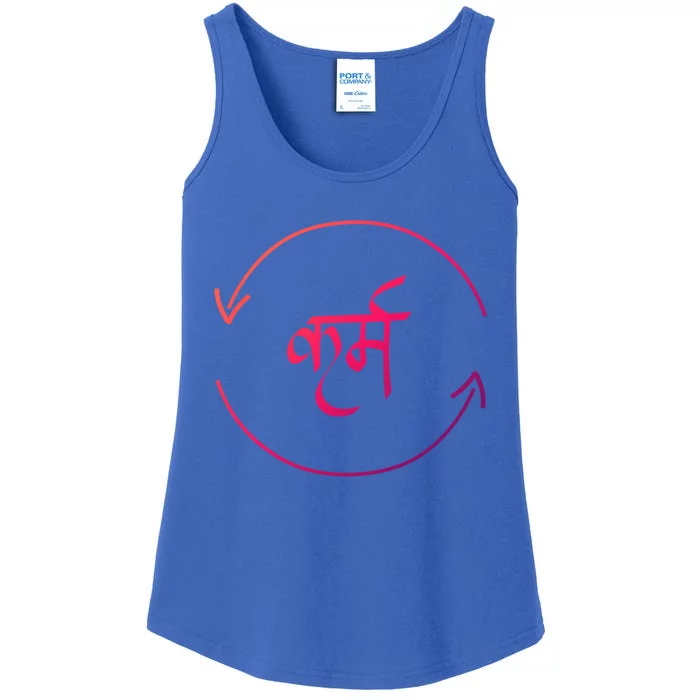 Karma In Hindi Cycle Of Life Spirituality Hindu Dharma Gift Ladies Essential Tank