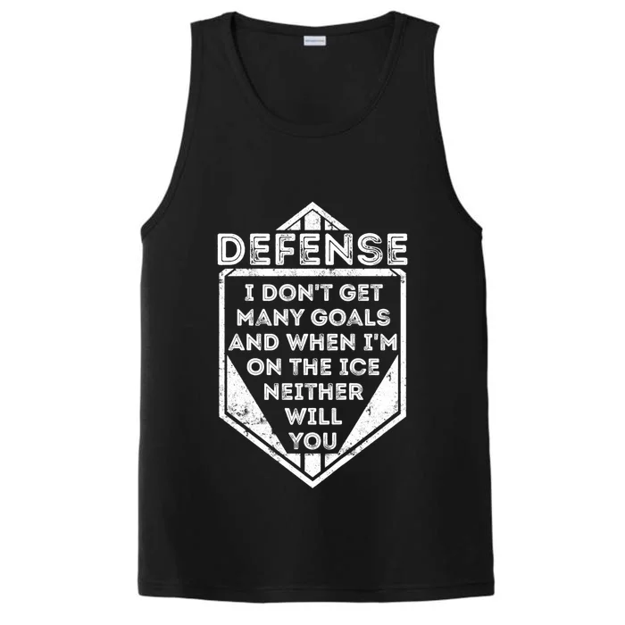 Kids Ice Hockey TShirt Funny Defenseman Player Tee Gift Performance Tank