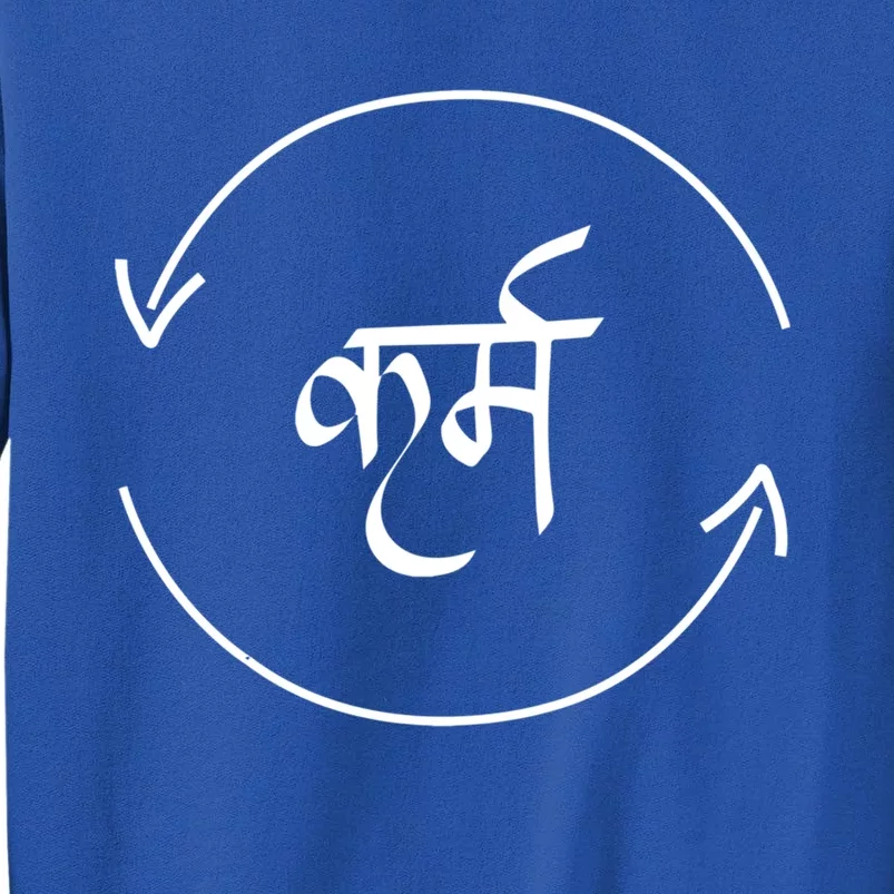 Karma In Hindi Cycle Of Life Spirituality Hindu Dharma Gift Sweatshirt