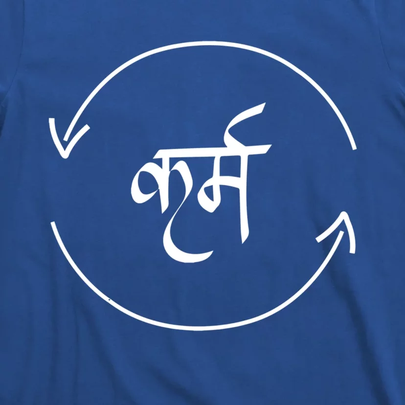 Karma In Hindi Cycle Of Life Spirituality Hindu Dharma Gift T-Shirt