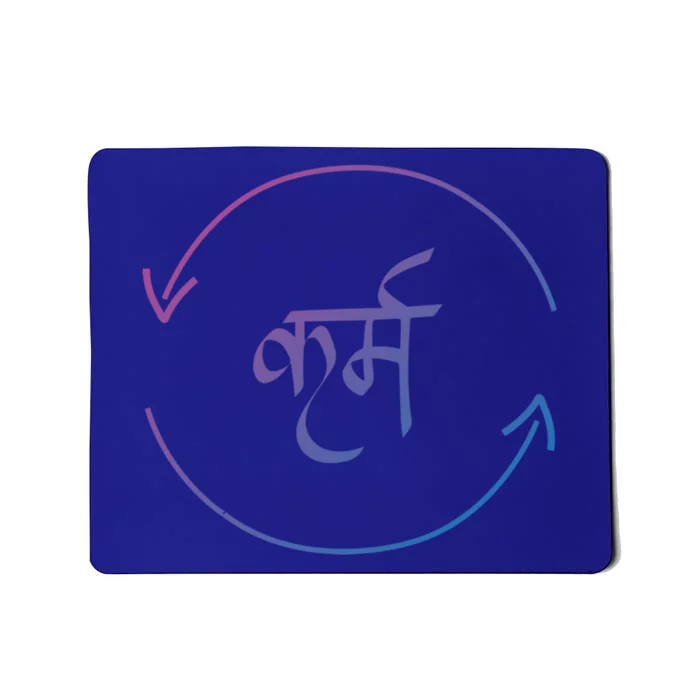 Karma In Hindi Cycle Of Life Spirituality Hindu Dharma Gift Mousepad