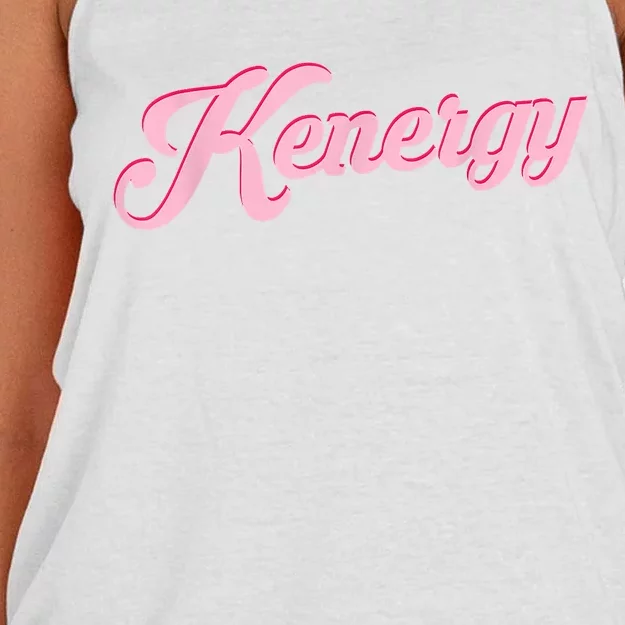 Kenergy I Have Kenergy Funny I Am Kenough Women's Knotted Racerback Tank