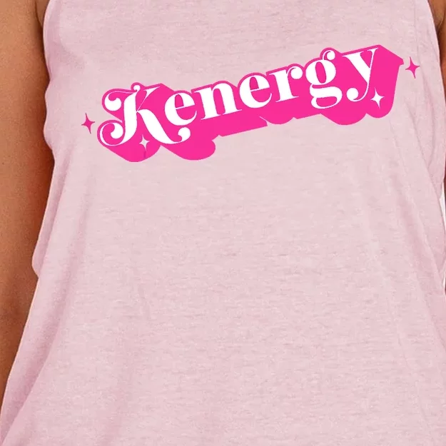 Kenergy I Have Kenergy Funny I Am Kenough Women's Knotted Racerback Tank