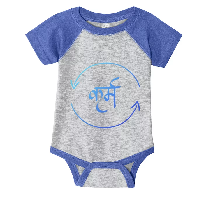 Karma In Hindi Cycle Of Life Spirituality Hindu Dharma Gift Infant Baby Jersey Bodysuit