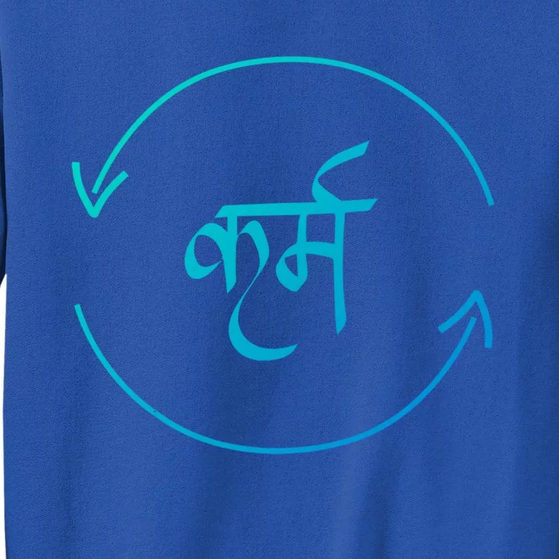 Karma In Hindi Cycle Of Life Spirituality Hindu Dharma Gift Sweatshirt