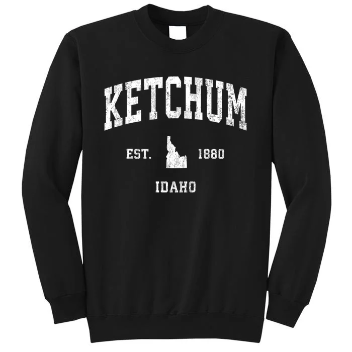 Ketchum Idaho Id Vintage Athletic Sports Sweatshirt