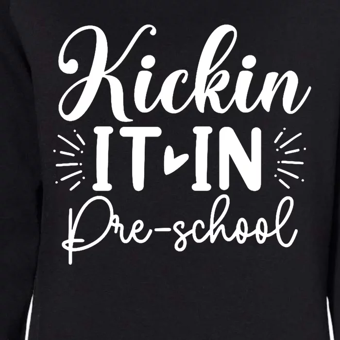 Kickin It In Pre School Womens California Wash Sweatshirt