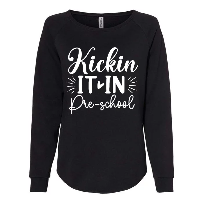 Kickin It In Pre School Womens California Wash Sweatshirt