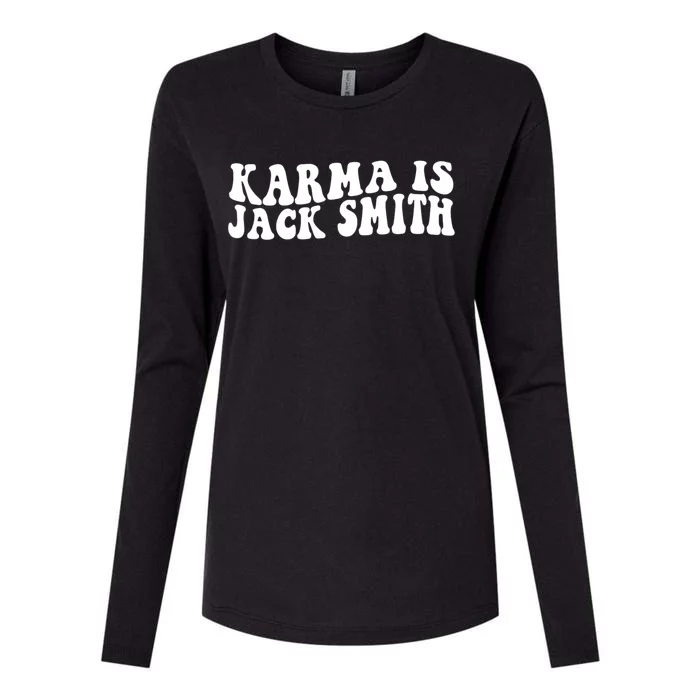 Karma Is Jack Smith Womens Cotton Relaxed Long Sleeve T-Shirt