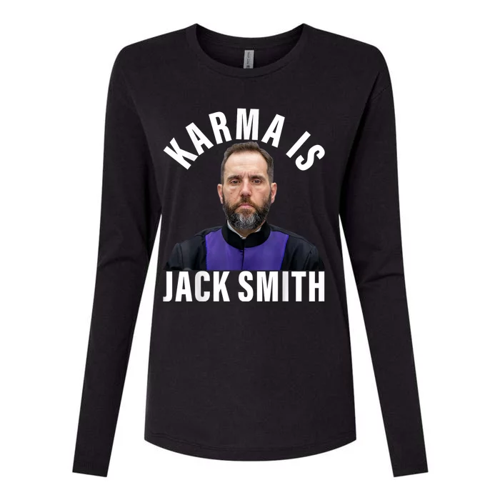 Karma Is Jack Smith Womens Cotton Relaxed Long Sleeve T-Shirt