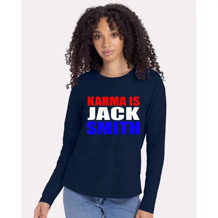 Karma Is Jack Smith Fun Summer Vintage Womens Cotton Relaxed Long Sleeve T-Shirt