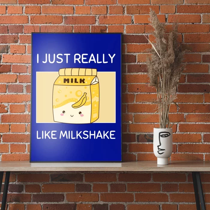 Kawaii I Just Really Like Banana Milkshake Kawaii Aesthetic Cute Gift Poster