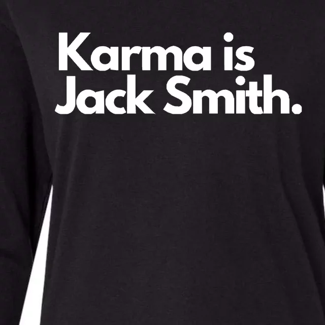 Karma Is Jack Smith Womens Cotton Relaxed Long Sleeve T-Shirt