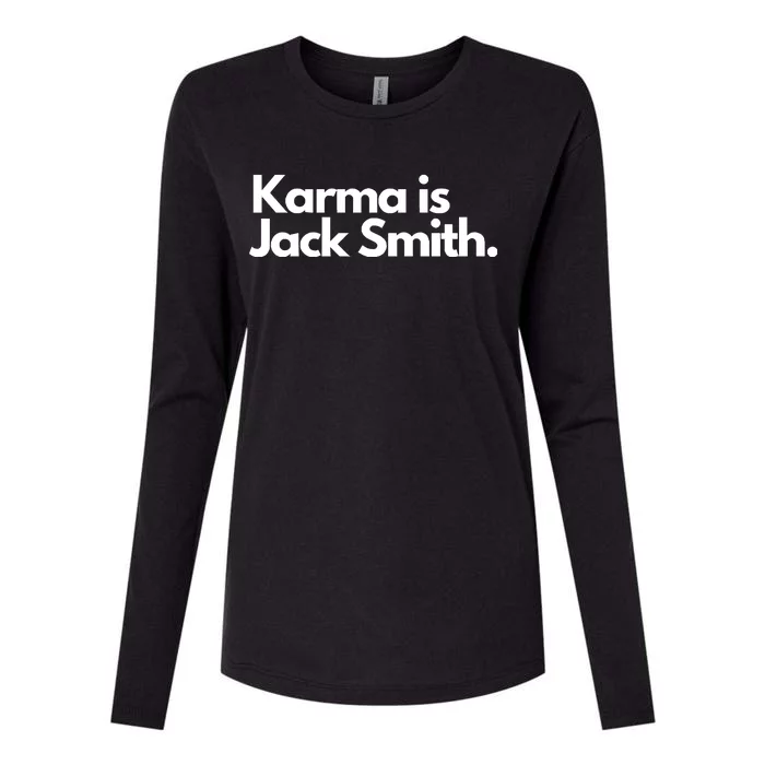 Karma Is Jack Smith Womens Cotton Relaxed Long Sleeve T-Shirt