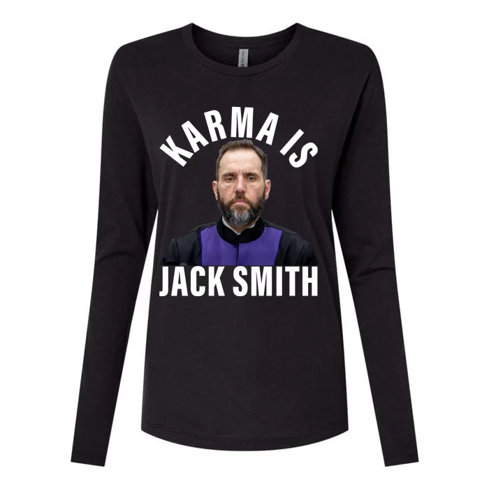 Karma Is Jack Smith Jack Womens Cotton Relaxed Long Sleeve T-Shirt