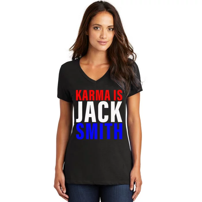 Karma Is Jack Smith Jack Smith Women's V-Neck T-Shirt