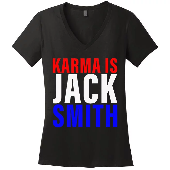 Karma Is Jack Smith Jack Smith Women's V-Neck T-Shirt