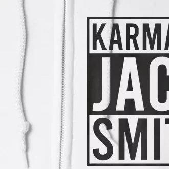 Karma Is Jack Smith Funny Democratic Political Summer Full Zip Hoodie