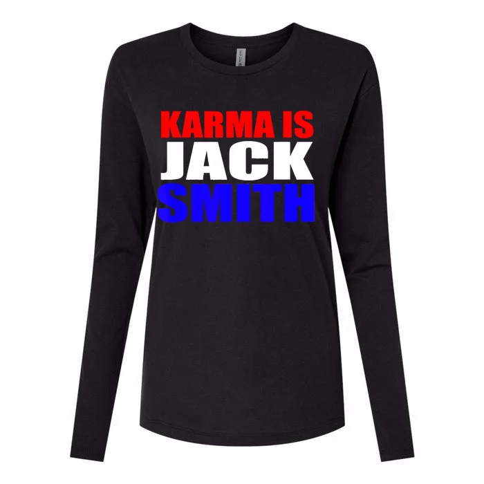 Karma Is Jack Smith Fun Summer Vintage Womens Cotton Relaxed Long Sleeve T-Shirt