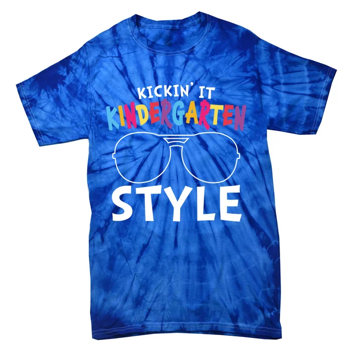 Kickin It Kindergarten Style Cute Kindergarten Funny Gift Tie-Dye T-Shirt