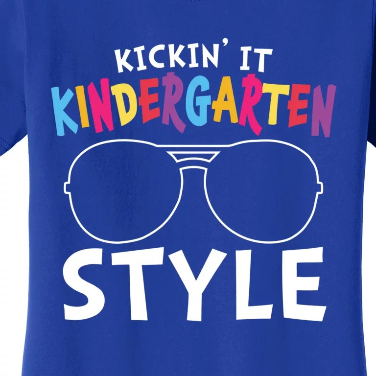 Kickin It Kindergarten Style Cute Kindergarten Funny Gift Women's T-Shirt