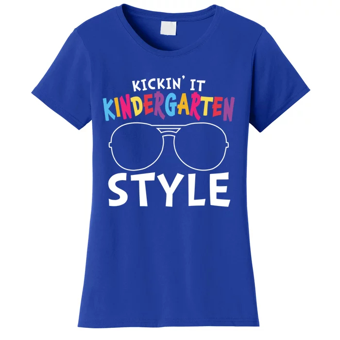 Kickin It Kindergarten Style Cute Kindergarten Funny Gift Women's T-Shirt