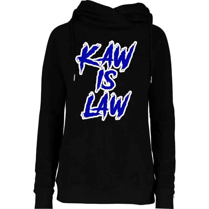 Kakaw Is Law St. Louis Football Tailgate Womens Funnel Neck Pullover Hood