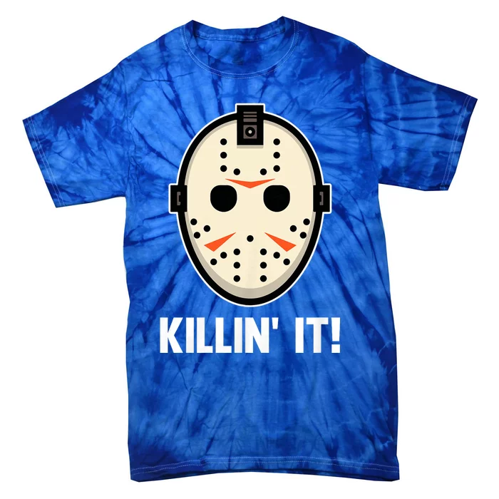 Killin It Lazy Diy Halloween Costume Funny Horror Movie Tie-Dye T-Shirt