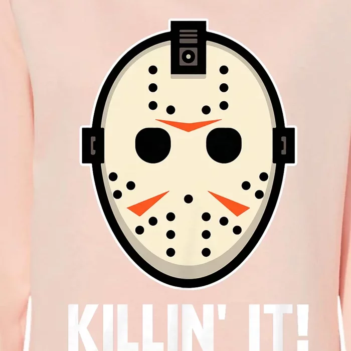 Killin It Lazy Diy Halloween Costume Funny Horror Movie Womens California Wash Sweatshirt