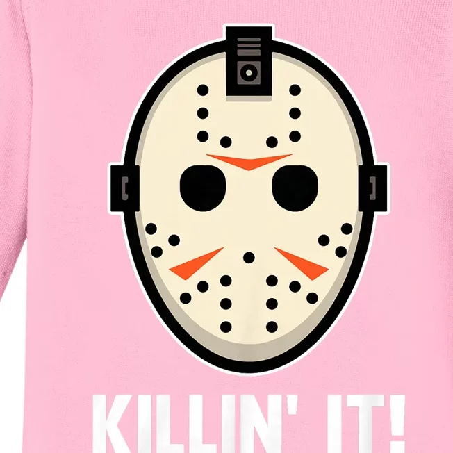 Killin It Lazy Diy Halloween Costume Funny Horror Movie Baby Long Sleeve Bodysuit