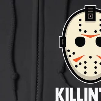 Killin It Lazy DIY Halloween Costume Funny Horror Movie Full Zip Hoodie