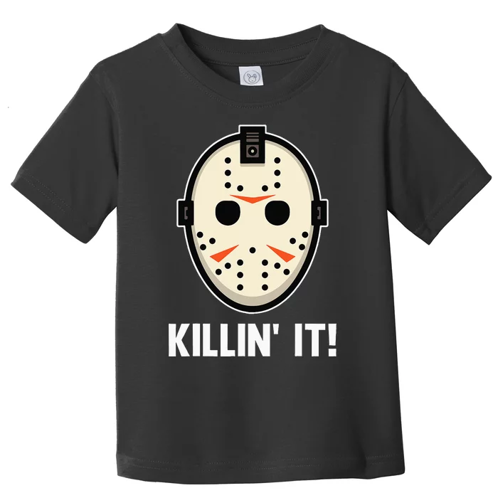 Killin It Lazy DIY Halloween Costume Funny Horror Movie Toddler T-Shirt