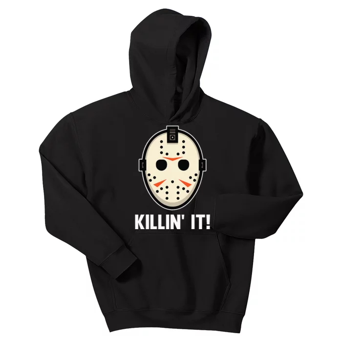 Killin It Lazy DIY Halloween Costume Funny Horror Movie Kids Hoodie