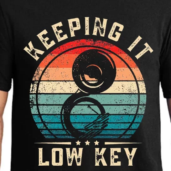 Keeping It Low Key Funny Sousaphone Pajama Set