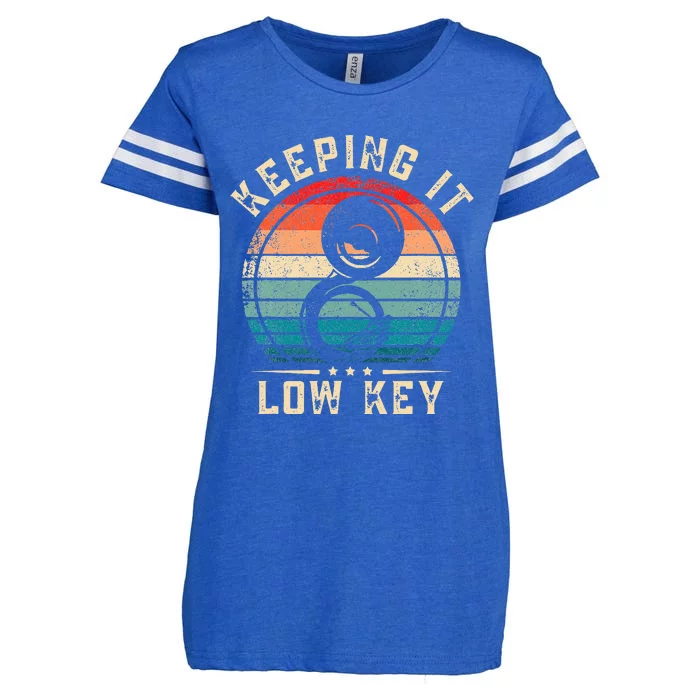 Keeping It Low Key Funny Sousaphone Enza Ladies Jersey Football T-Shirt