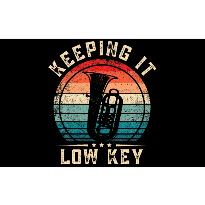 Keeping It Low Key Funny Tuba Bumper Sticker