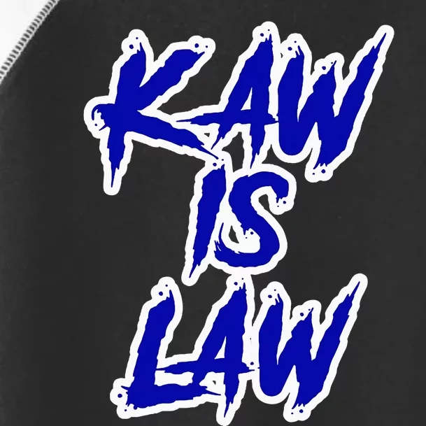 Kakaw Is Law B.A.T.T.L.E.H.A.W.K.S St. Louis Football Tailgate Toddler Fine Jersey T-Shirt