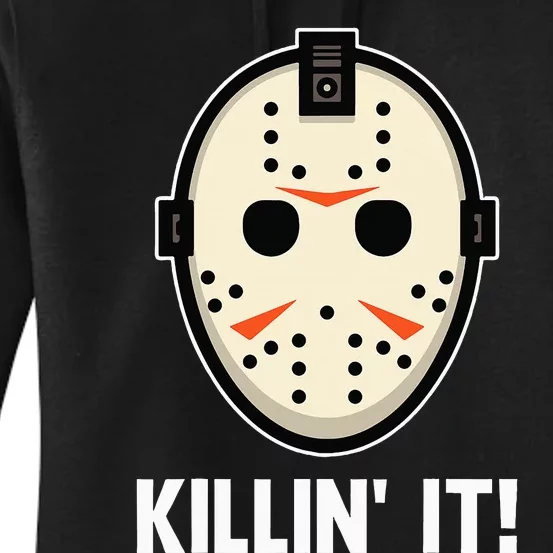 Killin It Lazy DIY Halloween Costume Funny Horror Movie Women's Pullover Hoodie