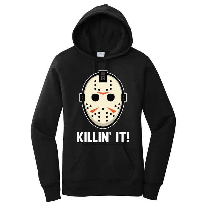 Killin It Lazy DIY Halloween Costume Funny Horror Movie Women's Pullover Hoodie