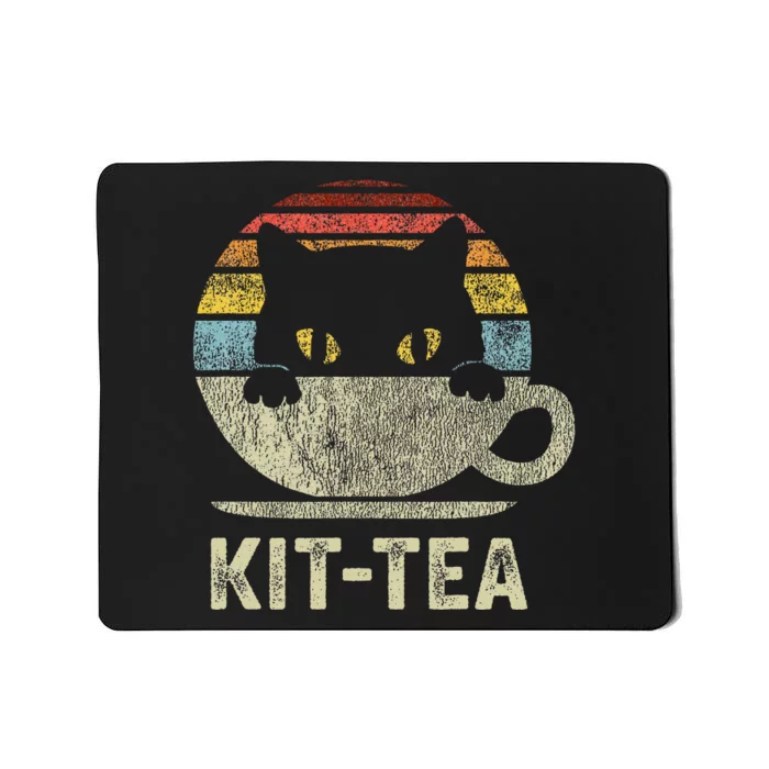 Keeping It Low Keykit Tea Black Kitty Cat Tea Lover Mousepad