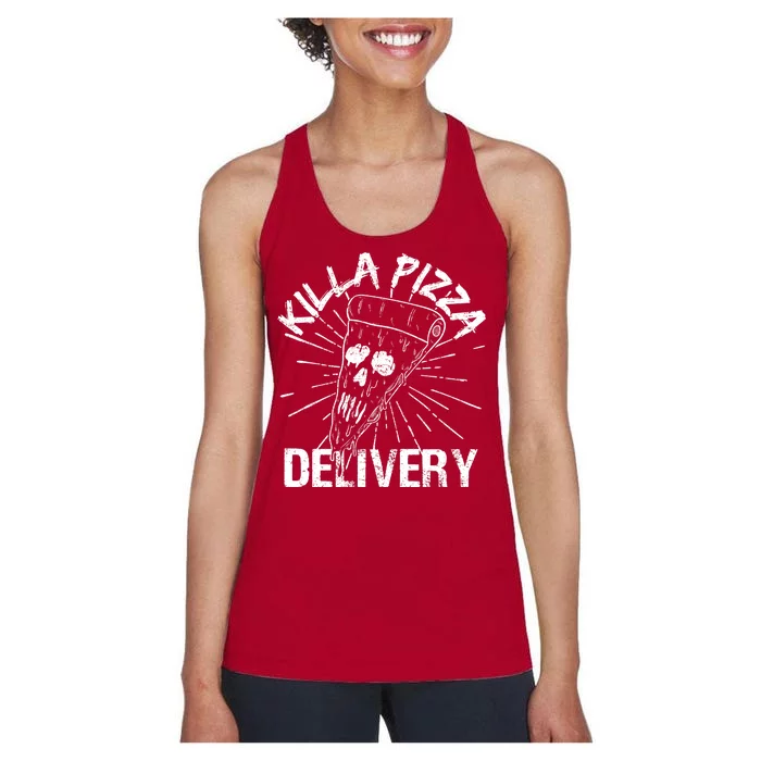 Killa Pizza Delivery Women's Racerback Tank