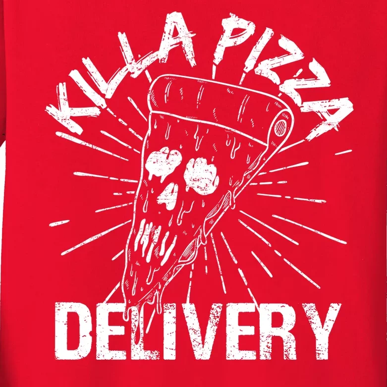 Killa Pizza Delivery Kids Long Sleeve Shirt