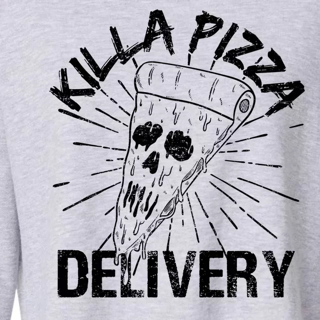 Killa Pizza Delivery Cropped Pullover Crew