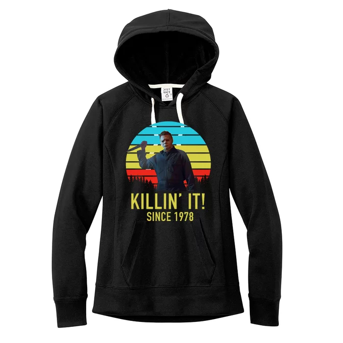 Killin' It Since 1978 Retro Horror Movie Women's Fleece Hoodie