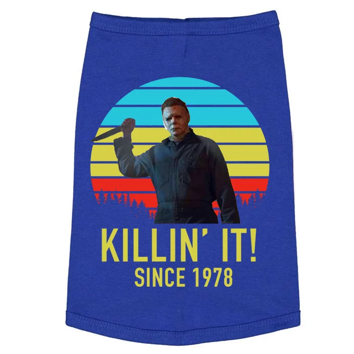 Killin' It Since 1978 Retro Horror Movie Doggie Tank