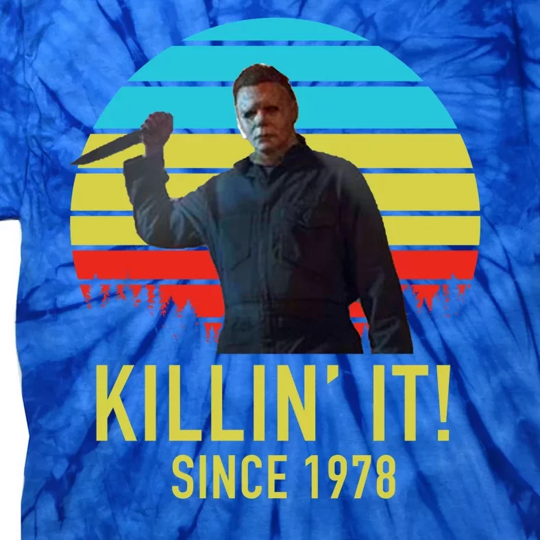 Killin' It Since 1978 Retro Horror Movie Tie-Dye T-Shirt