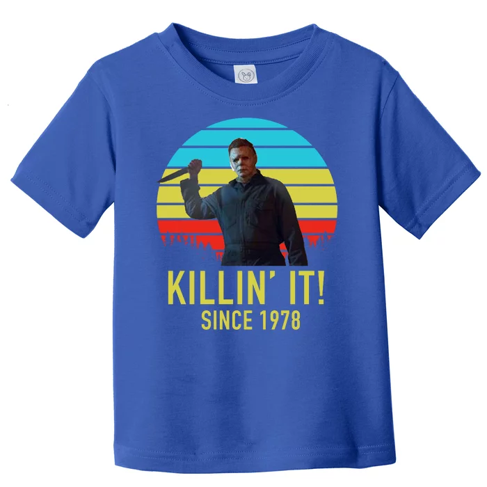 Killin' It Since 1978 Retro Horror Movie Toddler T-Shirt