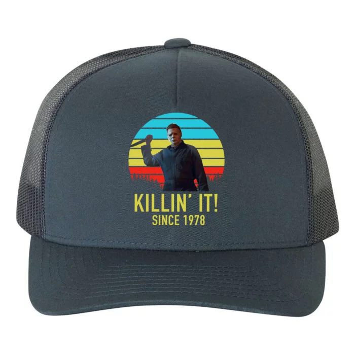 Killin' It Since 1978 Retro Horror Movie Yupoong Adult 5-Panel Trucker Hat